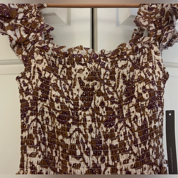 NWT Love the Label Printed Maxi Dress with Ruffle Straps - Picture 6 of 6